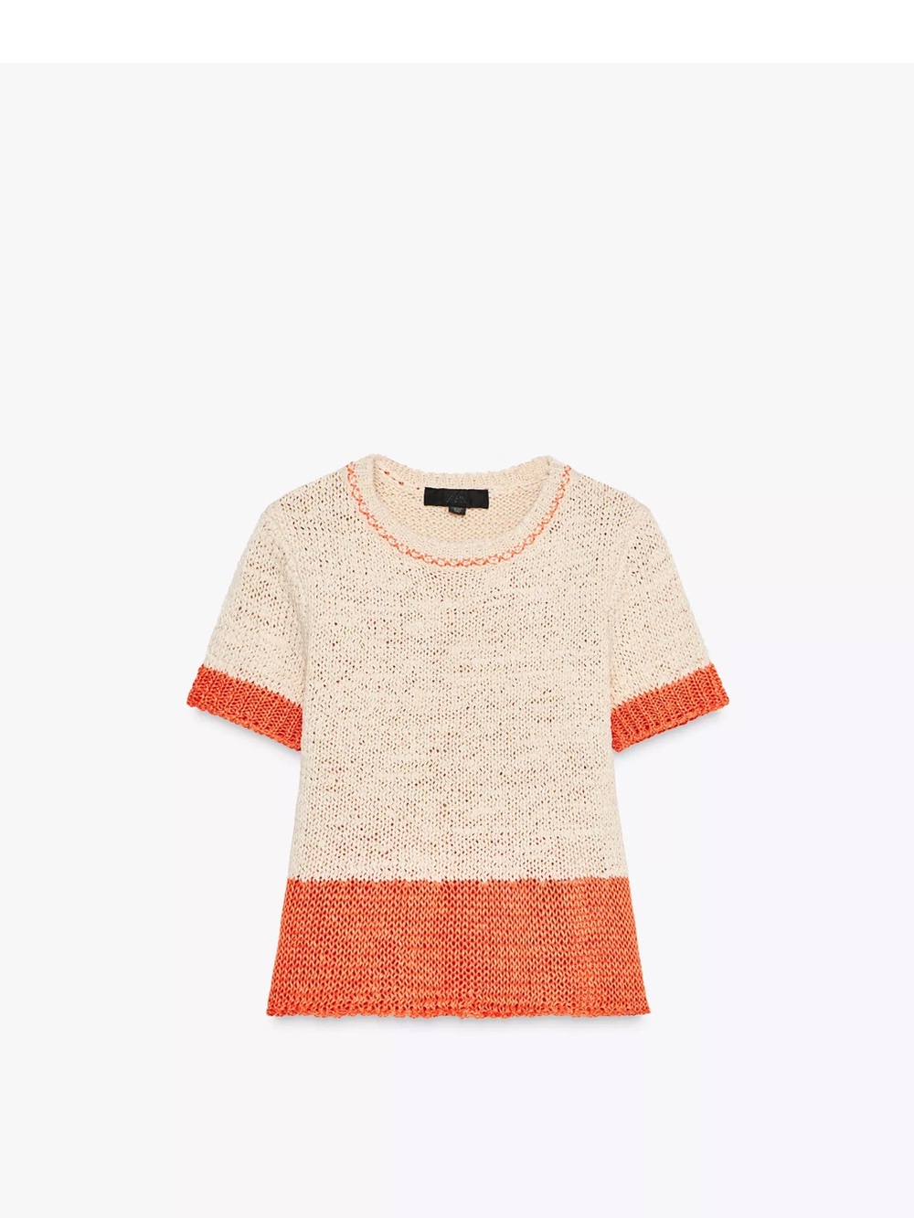 Zara Short Sleeve Knit Top, Small